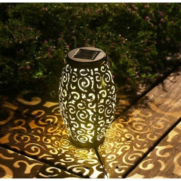 2 Pack Upgraded 15 Lumens Outdoor Lanterns Gardening Gifts Patio Solar - Picture 1 of 3